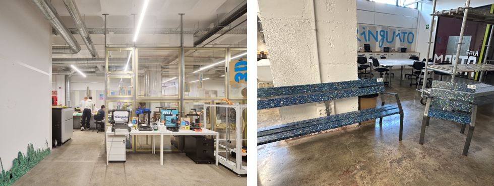 El TeamLab est� concebido como un espacio de innovaci�n en econom�a circular. Foto: Adri� Goula...