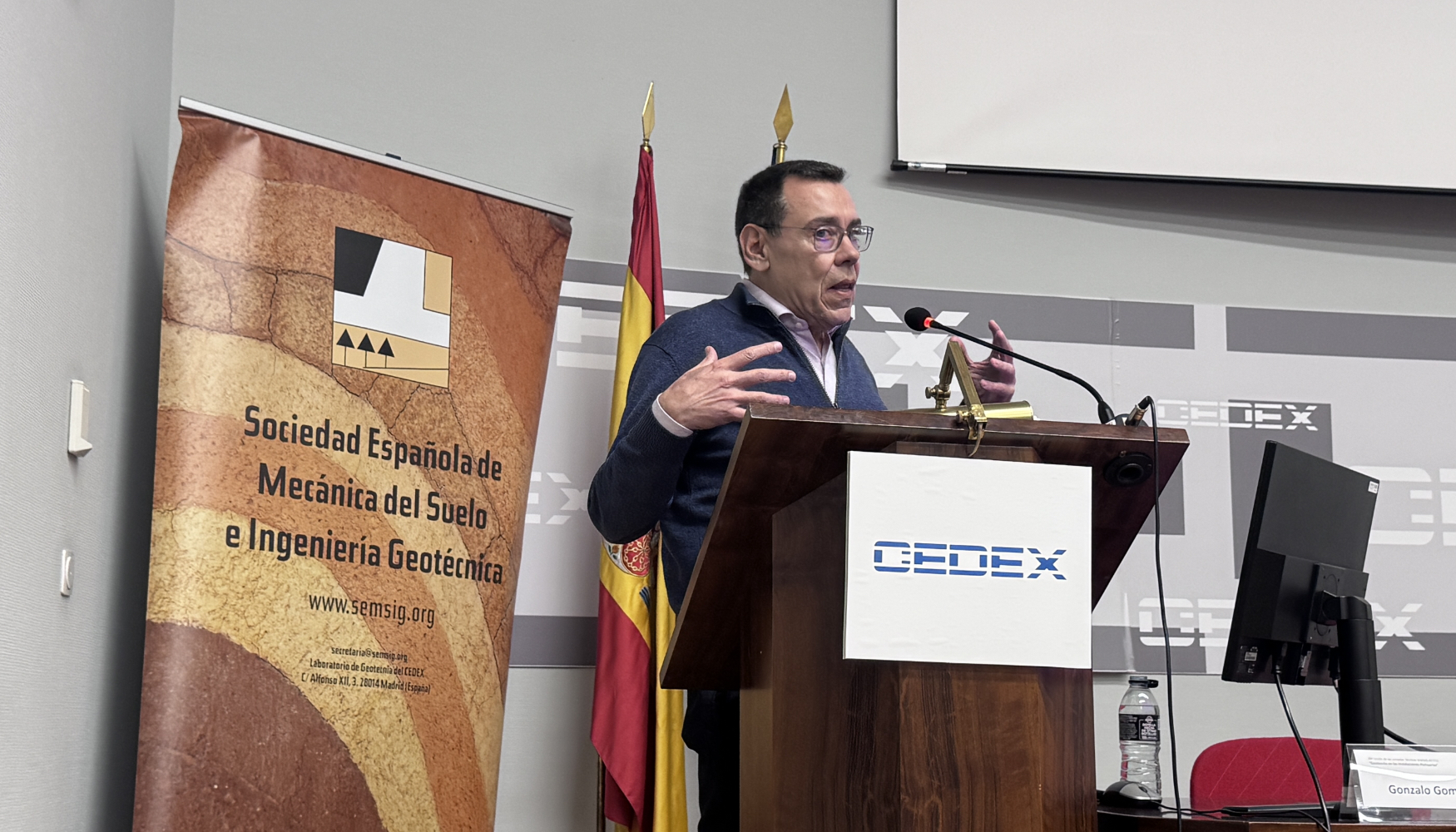 Gonzalo G�mez Barqu�n, jefe de �rea de An�lisis T�cnico e Infraestructura de Puertos del Estado