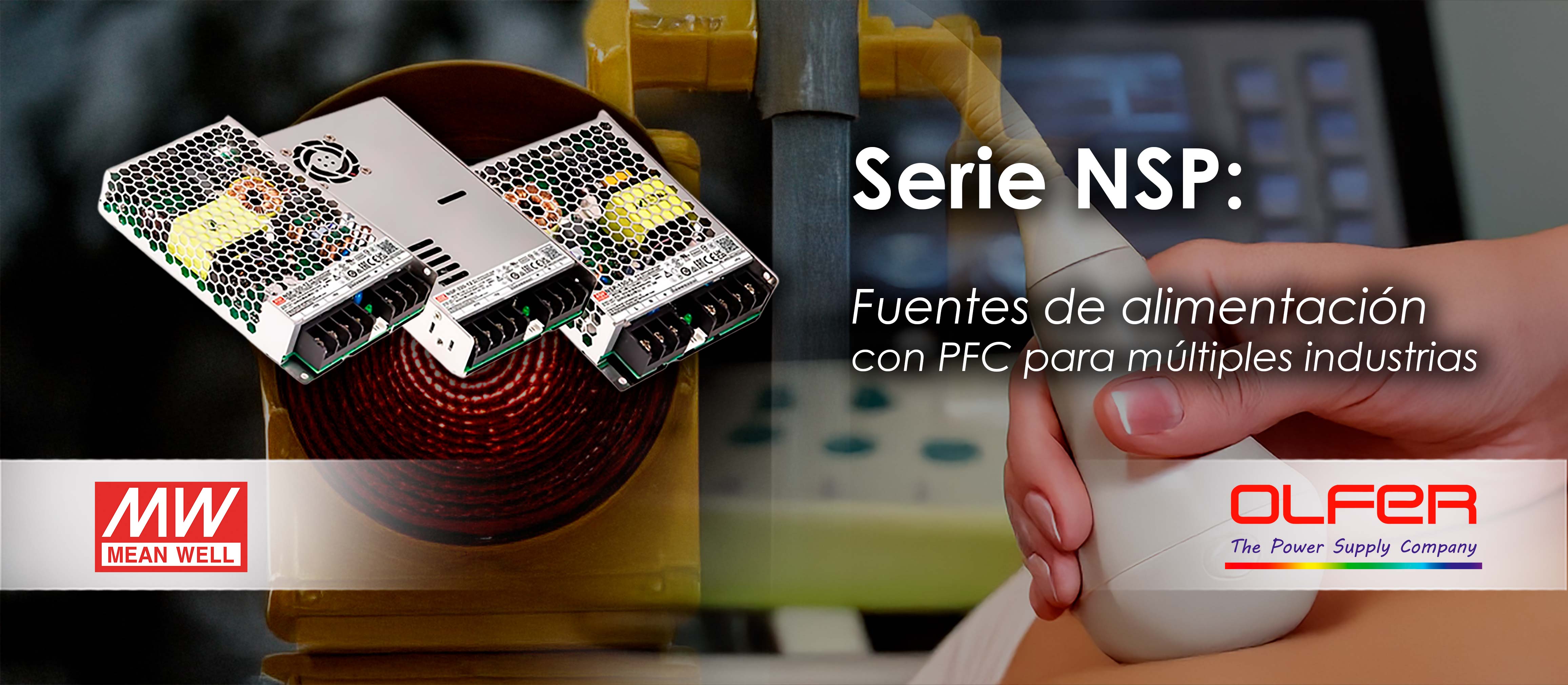 Serie NSP: Fuentes de alimentaci�n con PFC para m�ltiples industrias