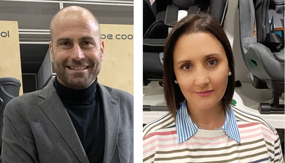 Marcel Vila, director comercial de Jan� Group, y Mar�a del Mar Mart�nez, CEO de Amorines Puericultura