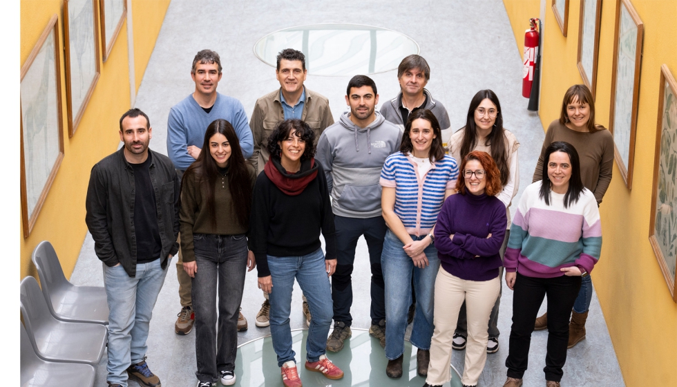 Integrantes del proyecto GREENVINES posan en la UPNA