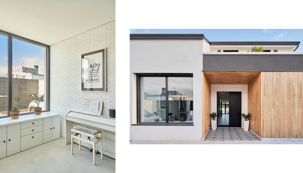 Proyecto Passivhaus Vivienda Meco con carpinter�as de Grupo Ayuso. Fotos Javi Bravo�