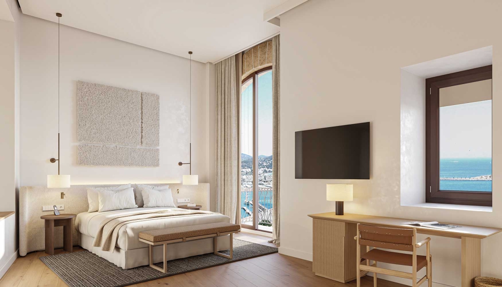 Distribuidas en cinco edificios dentro del conjunto de la fortaleza, las 66 habitaciones del parador ofrecen una experiencia de alojamiento singular...