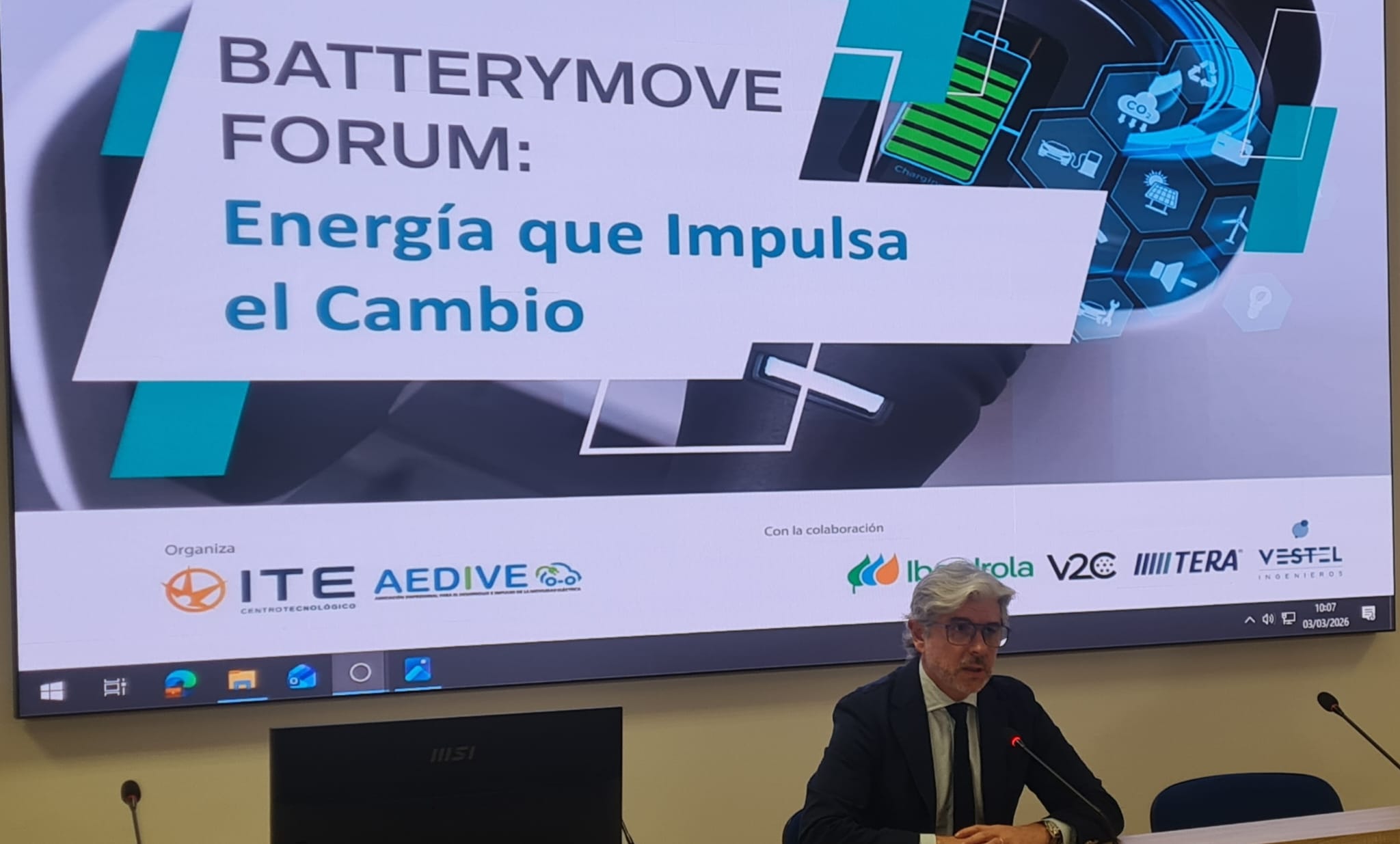 Felipe Carrasco , durante su intervenci�n