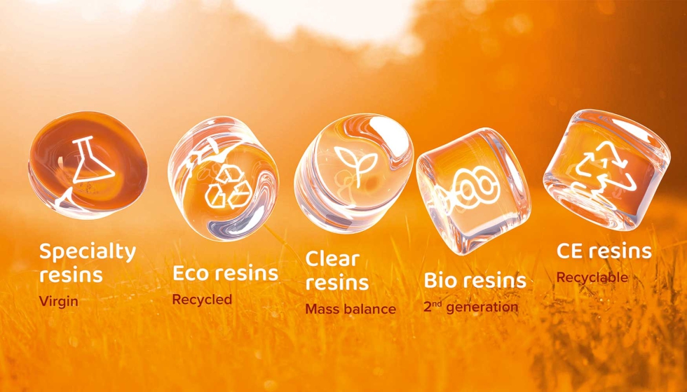  Imagen cedida por Selenis que destaca su cartera de resinas...