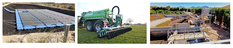 Figura 3. Balsa cubierta, cuba con nuevo sistema de distribuci�n en campo y separador de s�lido. Fuente: Diario de Almer�a...