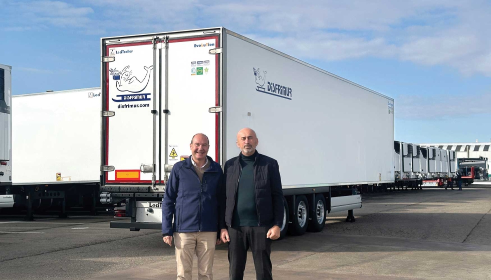 Primeras unidades de semirremolques frigor�ficos Evolution entregadas a Disfrimur dentro de su programa de renovaci�n de flota...