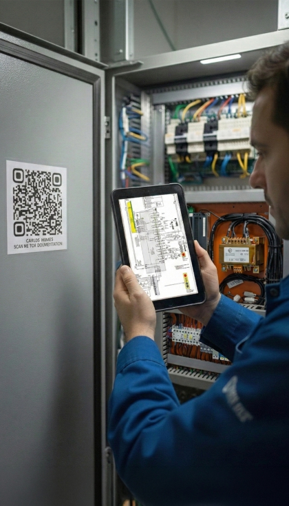 A partir de un c�digo QR exclusivo, ubicado en cada equipo, el t�cnico tiene una 'llave maestra' en su mano