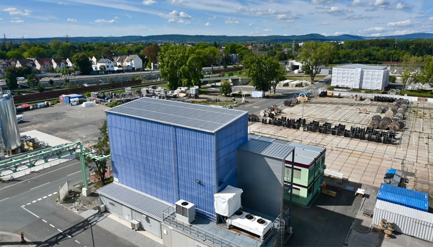 El reactor Boudouard de plasma de CAPHENIA en el parque industrial Frankfurt-H�chst