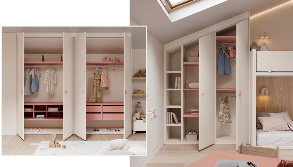 El mobiliario vers�til se adapta al crecimiento y a nuevas necesidades...