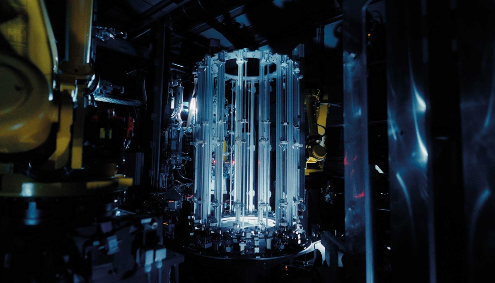 Frame:racer: Fabricaci�n de marcos totalmente automatizada: tiempos de ciclo inferiores a 20 segundos. Foto: � Swisspacer...