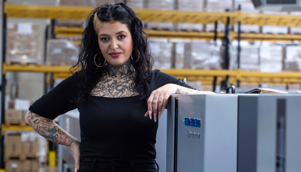 Ana Barroso, directora de f�brica de Hispagraf