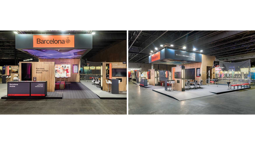 La madera es el material destacado de esta arquitectura ef�mera...