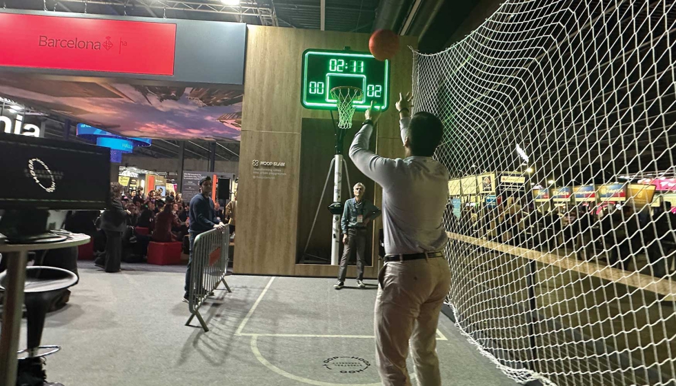 Imagen de la pista de baloncesto para acoger una de las startup m�s participativas: Hoop Slam