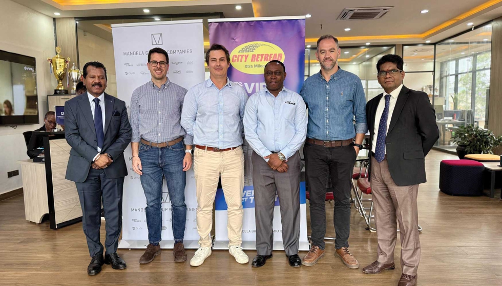 Representantes de Vipal durante su visita institucional a socios del Mandela Group en Uganda
