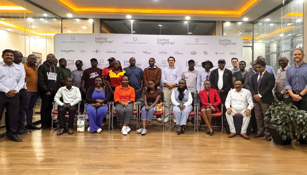 Representantes de Vipal durante su visita institucional a socios del Mandela Group en Uganda