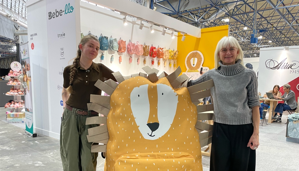 Cayo Mussche, marketing y log�stica, y Kay Van Ackere, gerente de Distribuciones Bebe-Llo