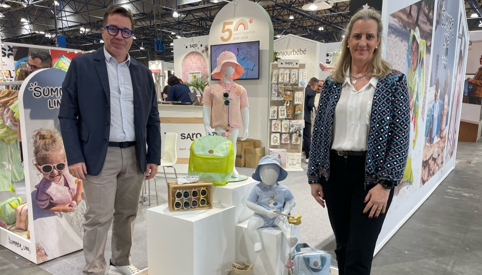 �scar Vivas, director comercial, y M� Fernanda Ferrandis, CEO de Saro