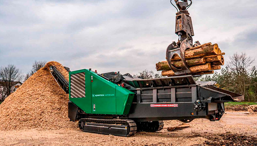 Equipo de trituraci�n. Maquinaria premium Mycsa junto a Komptech. Axtor, trituradora de alta velocidad