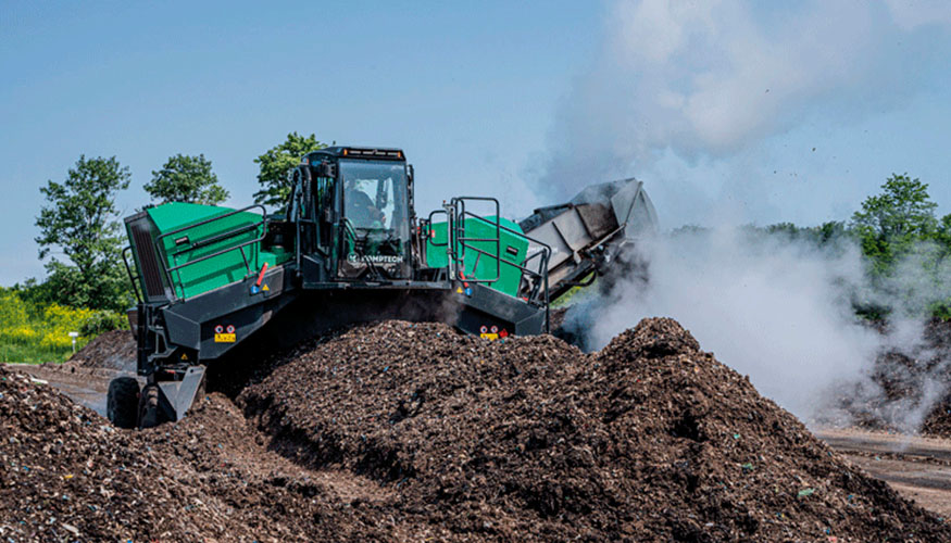TopTurn X para trabajos de compostaje