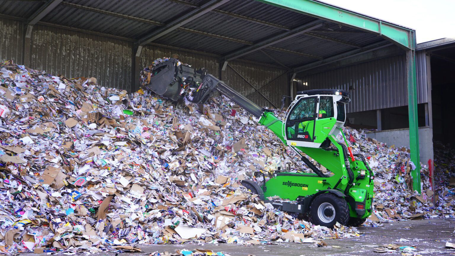 Manipulador telesc�pico Sennebogen 360 g | Manipulador para el reciclaje