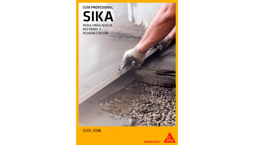 Portada de la Gu�a Profesional Sika 2026, tambi�n disponible en formato ebook