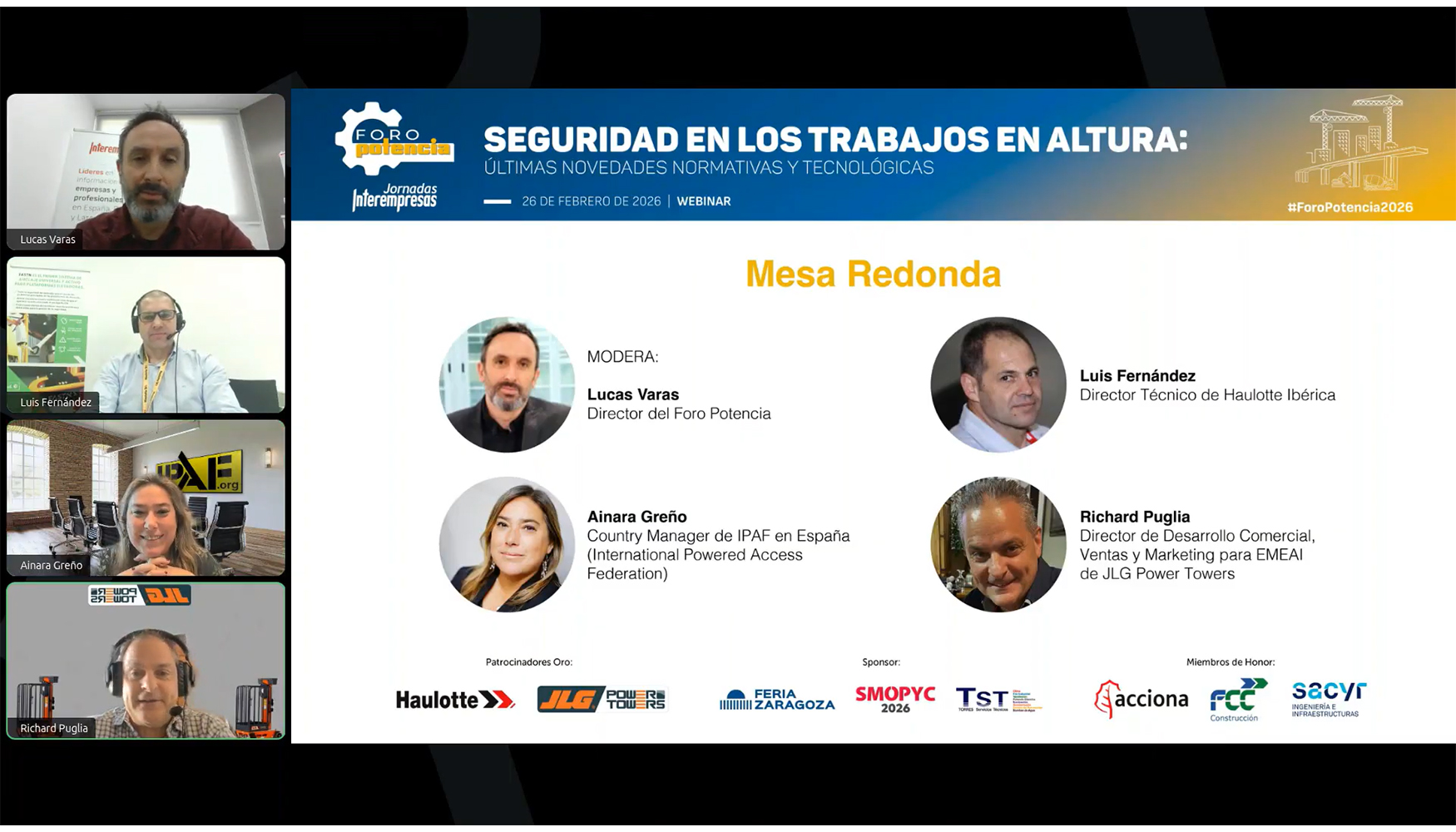 El webinar concluy� con un coloquio en el que los ponentes respondieron a preguntas de los asistentes