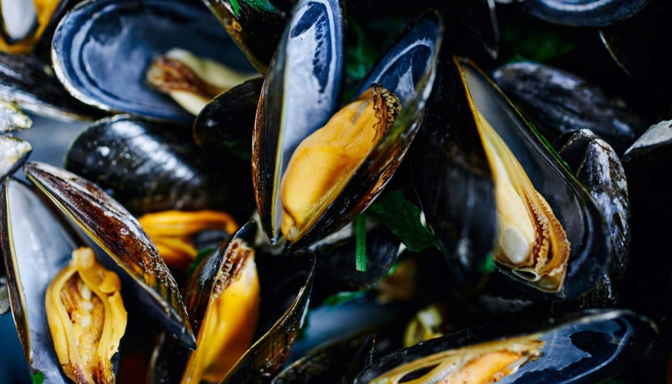 El mejill�n presenta una huella clim�tica moderada en origen...