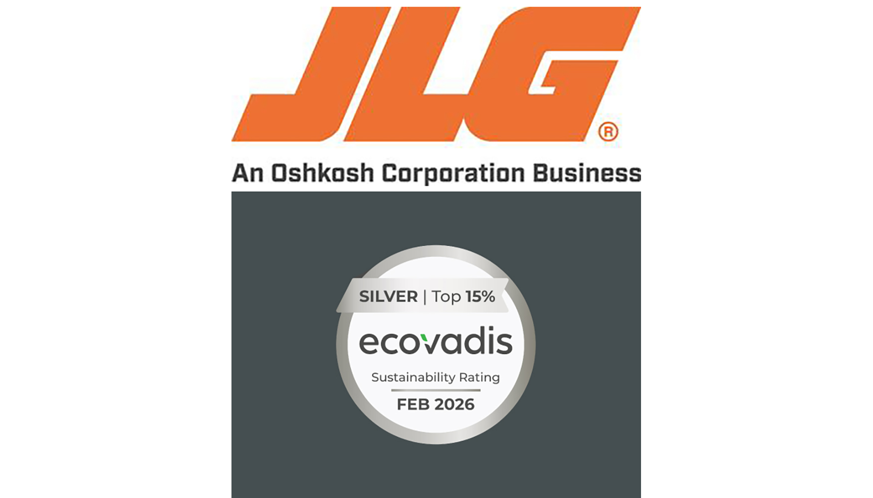 Oshkosh Corporation, empresa matriz de JLG, ha sido reconocida con la Medalla de Plata EcoVadis 2026 por sus pr�cticas responsables...