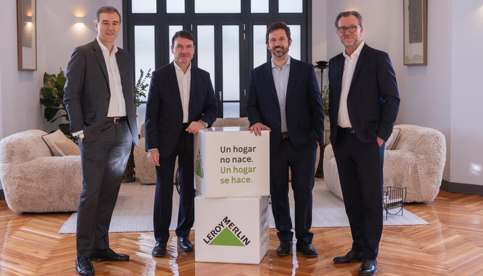 Equipo directivo de Leroy Merlin durante la presentaci�n de sus resultados econ�micos