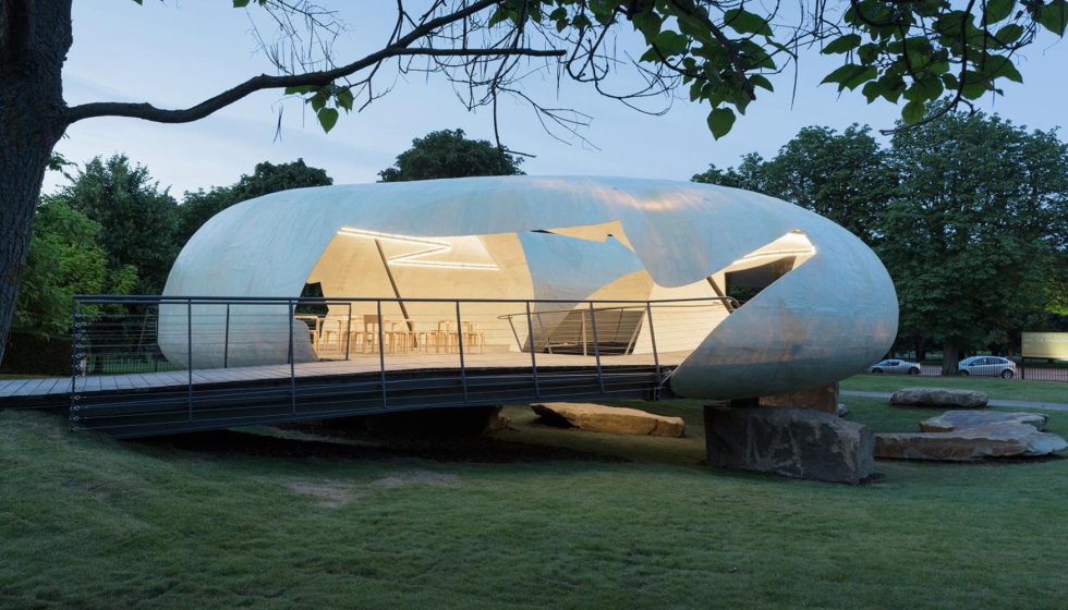 Serpentine Gallery Pavilion en Londres (2014) es una de las obras m�s caracter�sticas de Radić