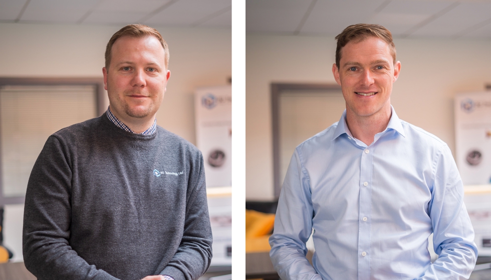 Johannes Werner (izquierda) y James Wall, de 3D Technology Ltd