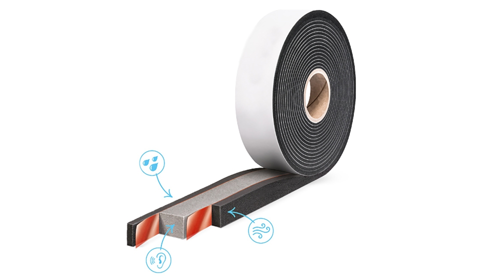 Aplicaci�n de la cinta multifunci�n Hannoband para el sellado integral de la junta en la instalaci�n de ventanas