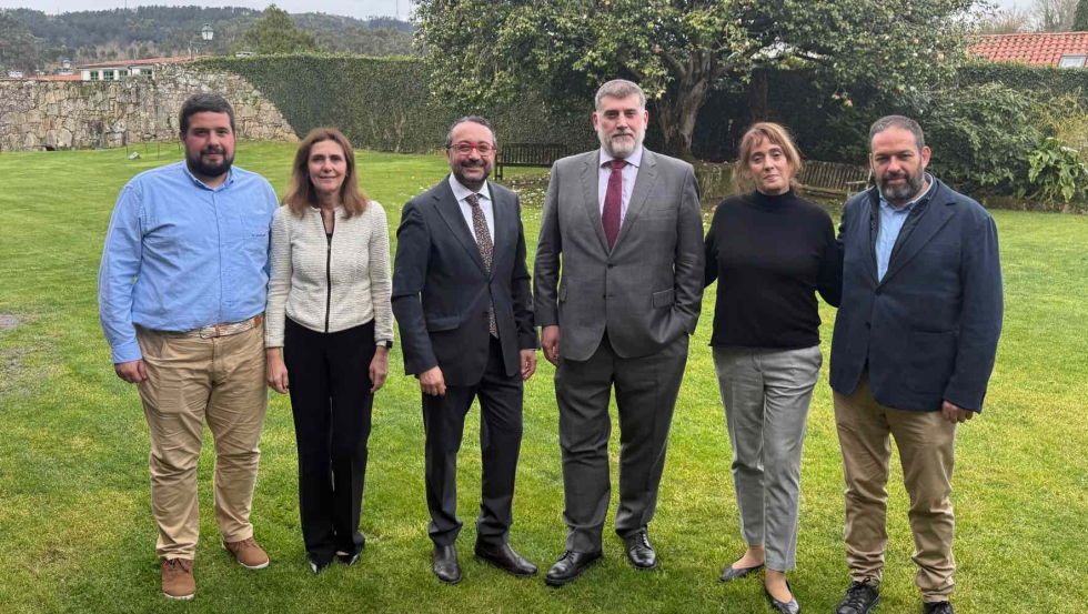 Equipo ANSEMAT con Carlos Mart�nez, Reyes Crist�bal, Justo Sampayo, Ignacio Ruiz, Victoria Ruiz y Emilio Allu�