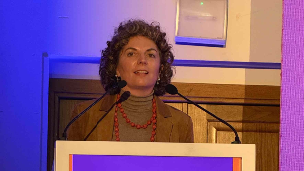 Mar�a Luisa Pi�eiro Arcos, directora xeral de Planificaci�n e Ordenaci�n Forestal de la Xunta de Galicia, intervino en la Asamblea...