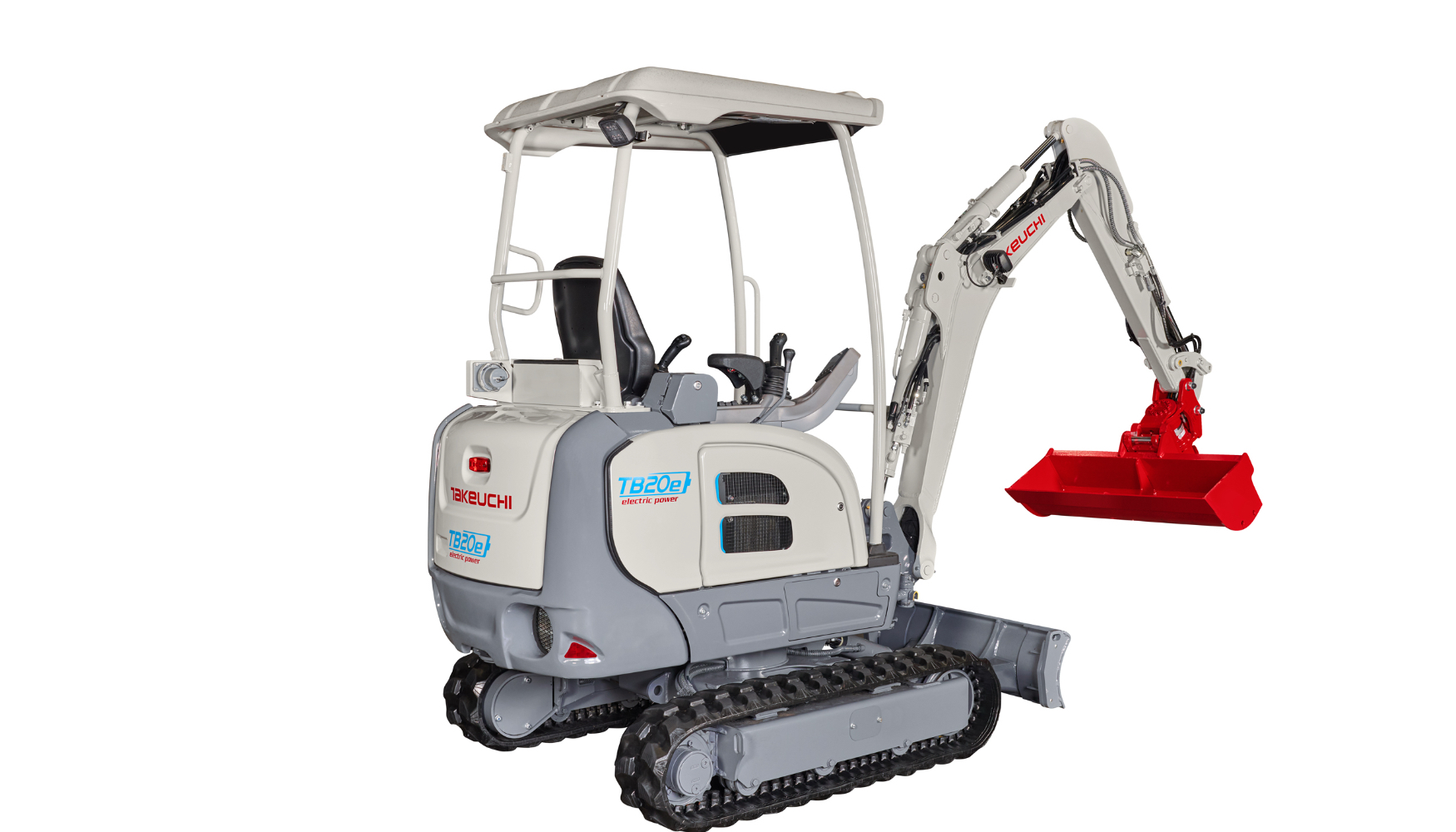 La TB20E Canopy es la miniexcavadora el�ctrica a bater�a de Takeuchi