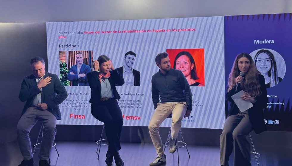 Imagen de la mesa de debate que puso el broche a la presentaci�n de Paris Builders Show en la Casa de la Luz de Simon en Madrid...