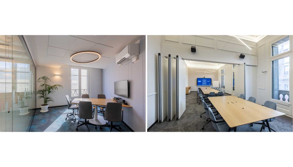 Se han incorporado espacios de trabajo flexibles, zonas colaborativas, salas de reuniones y �reas sociales...