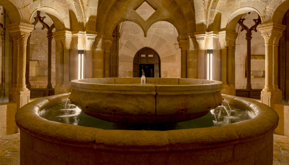 El claustro del Monasterio de Santes Creus, en Tarragona, uno de los conjuntos mon�sticos m�s representativos de la Ruta del Cister...