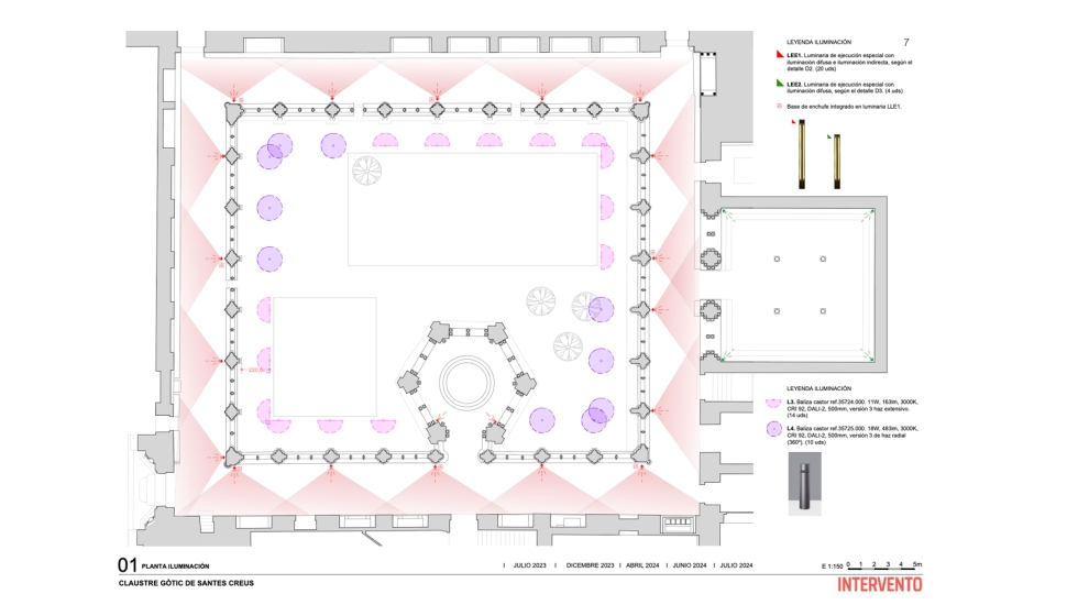 Lejos de recurrir a una iluminaci�n escenogr�fica o museogr�fica, el equipo de Intervento opt� por una estrategia basada en luz ambiental indirecta...