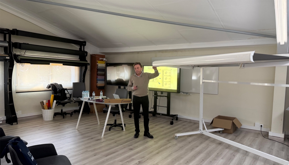 Joaqu�n Chico, CEO de Cherubini, en un momento de su intervenci�n