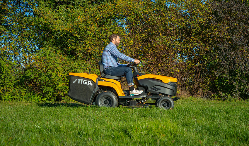 La gama incluye modelos como Tornado 398e, Tornado 5108e, Estate 384e y Estate 598e, adaptables a diferentes tama�os de jard�n...