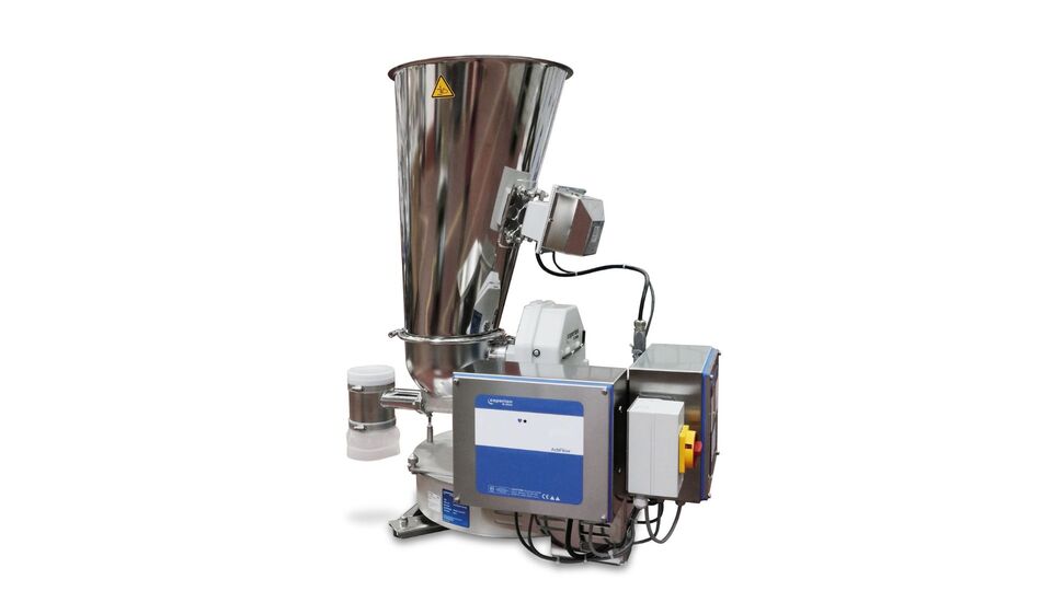 Alimentador de dupla rosca K2-ML-D5-T35 da Coperion, equipado com o ativador de fluxo ActiFlow