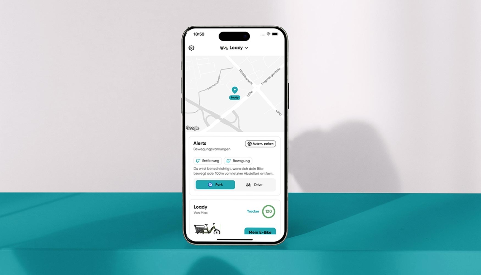 Sistema VELOMATE con GPS integrado y gesti�n desde app