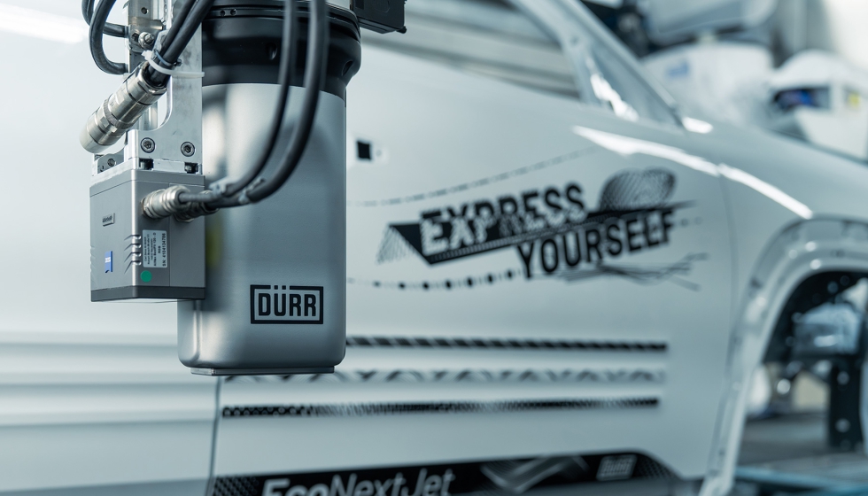 EcoNextJet aplica gr�ficos personalizados en cualquier zona de la carrocer�a con alta precisi�n