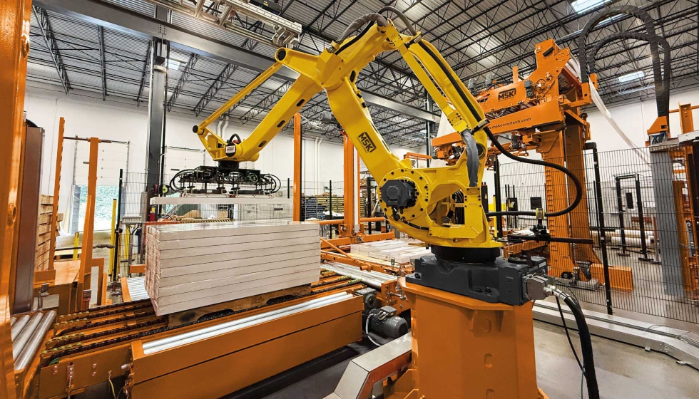 Sistema completo de MSK (paletizado, enfundado y transporte)