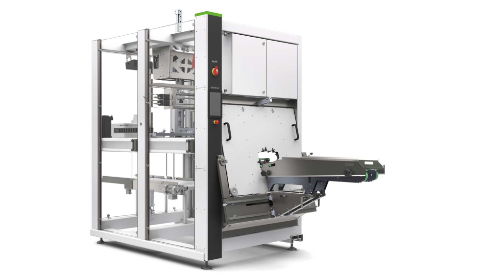 La tog.101, una sencilla formadora de cajas aut�noma, se puede integrar en cualquier l�nea de embalaje