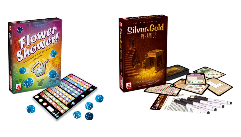 Flower Shower y Silver & Gold Pyramids