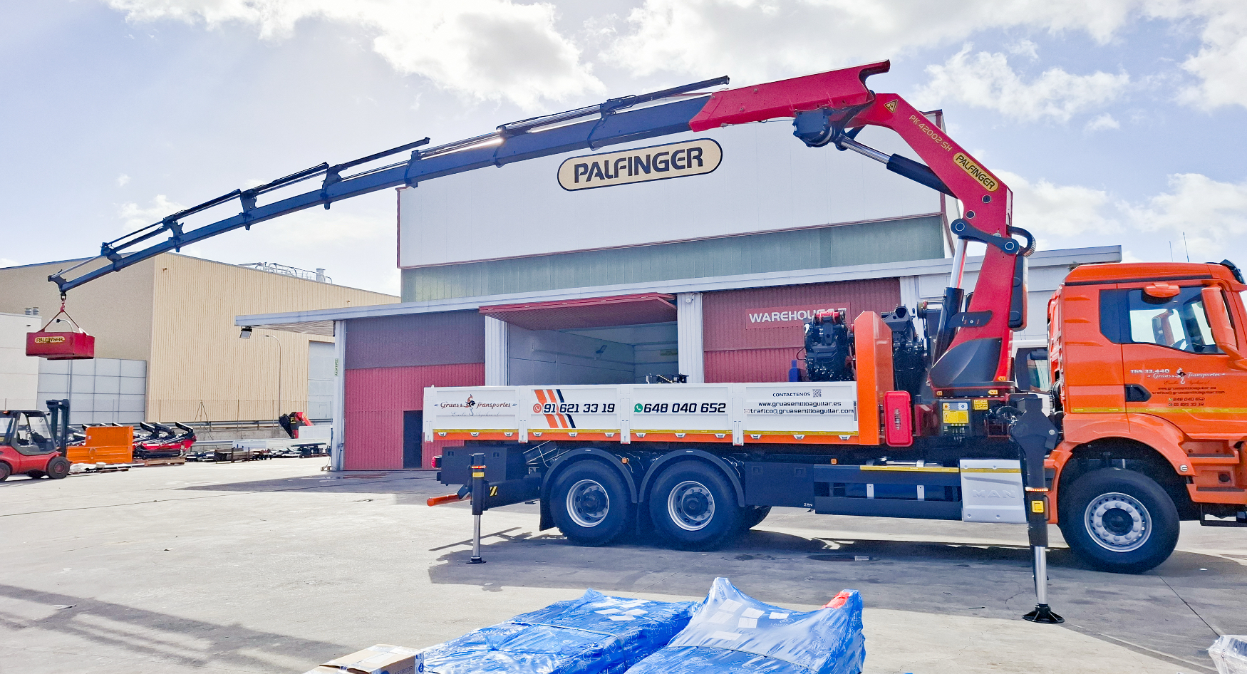 Esta PK 42002 SH proporciona un alcance horizontal �ptimo de 25 m hasta 600 kg de carga