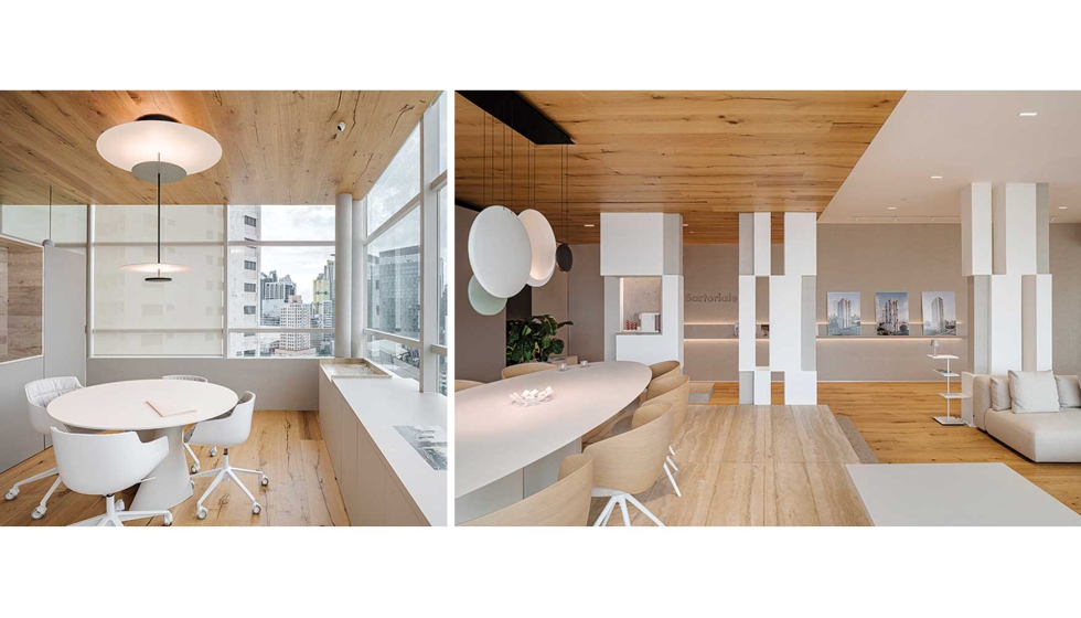 Las l�neas rectas de la distribuci�n, inspiradas en las fachadas de los proyectos inmobiliarios...